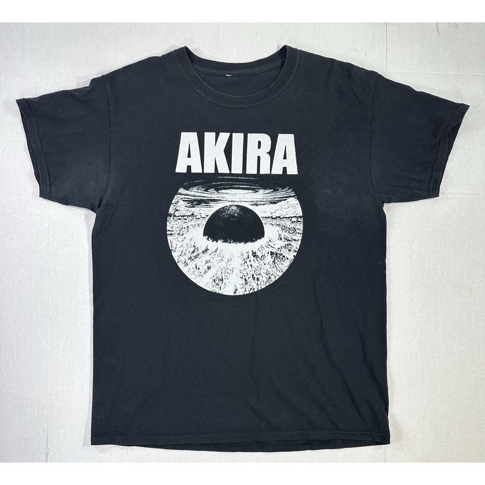 Akira Anime Black Graphic T Shirt Manga Japanese Film Streetwear Size L